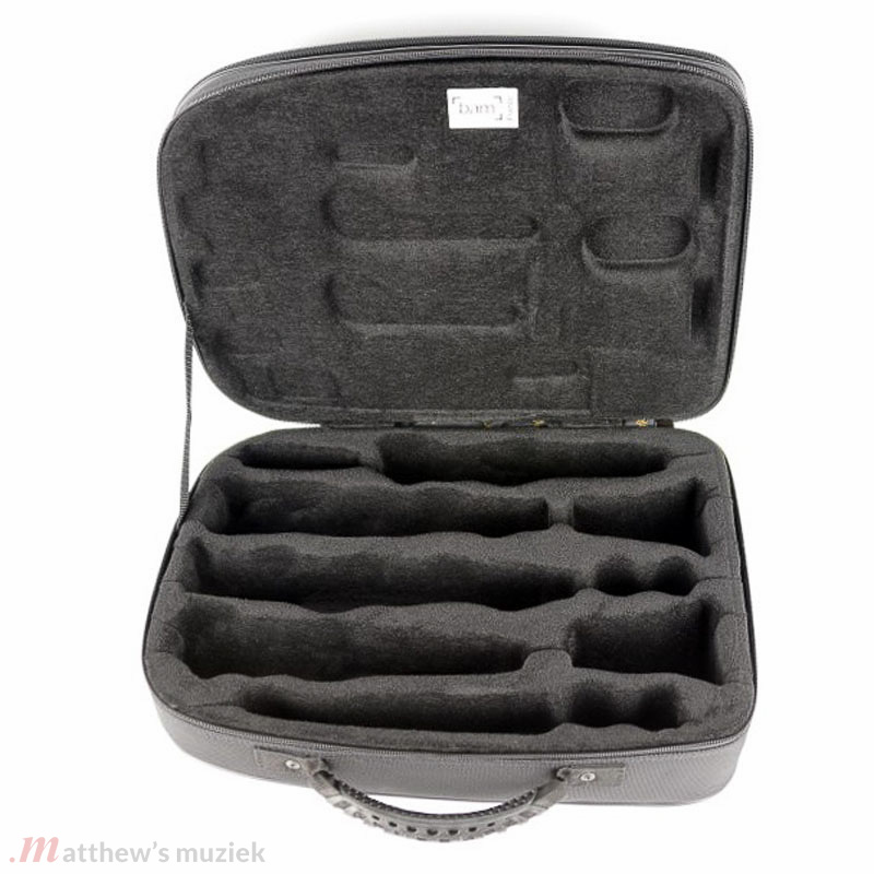 Bam TREK3028SC New Trekking - Case for A- and Bb Clarinet - Black Carbon