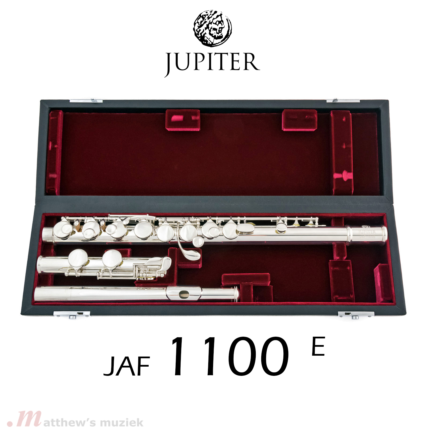 Jupiter JAF1100E Altfluit met Recht Kopstuk
