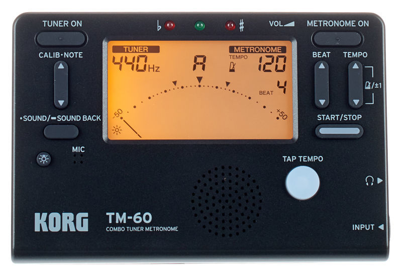 Korg Stemapparaat en Metronoom - TM 60