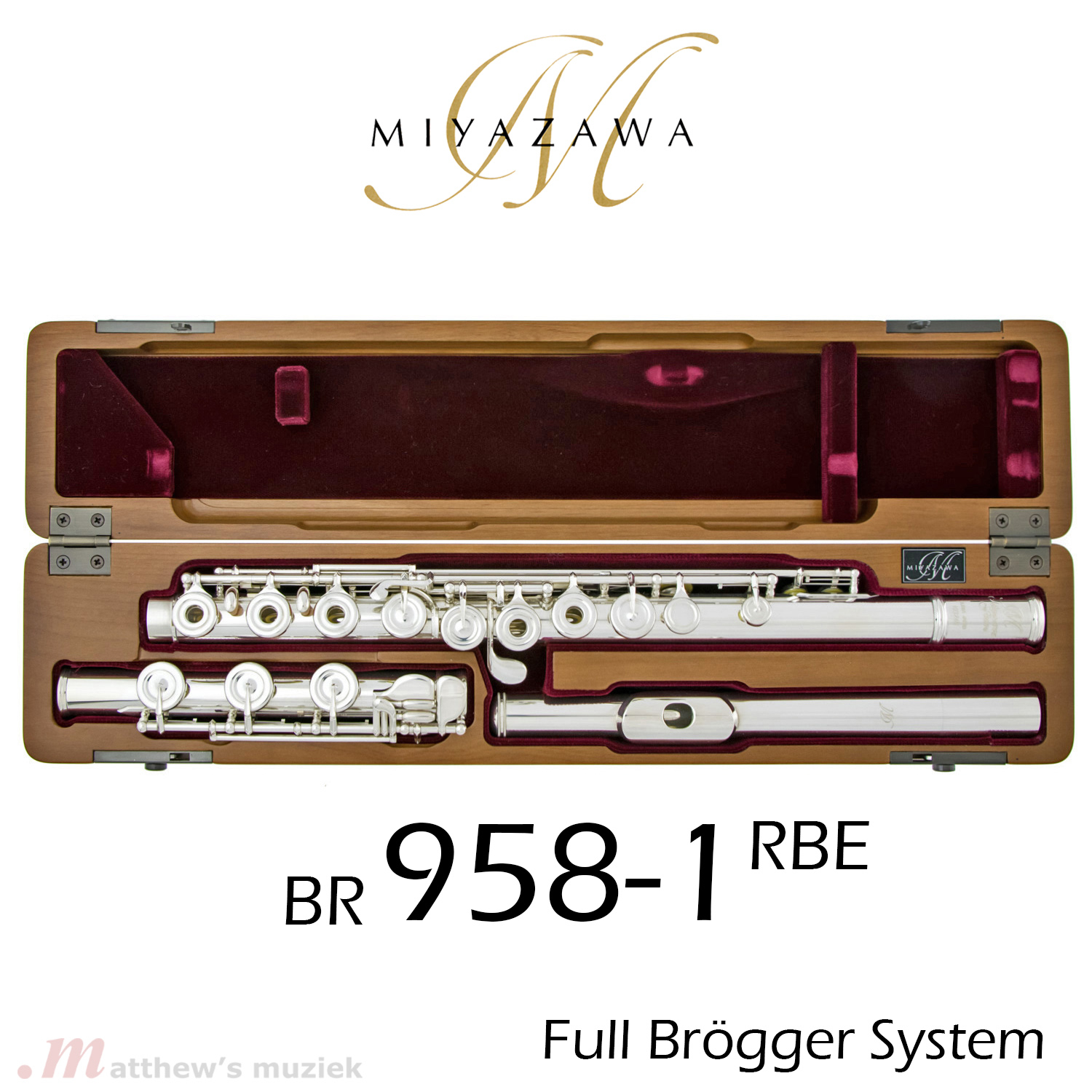 Miyazawa Dwarsfluit - BR-958-1-REH