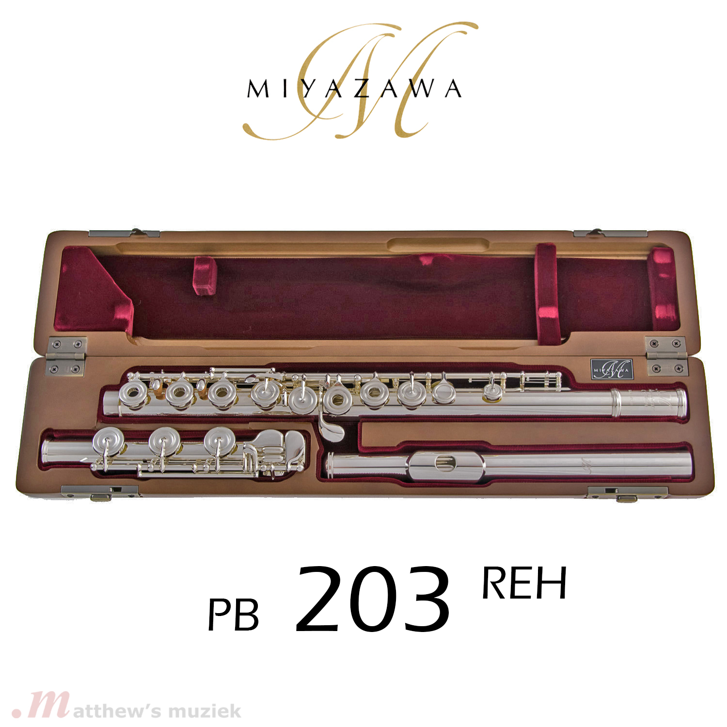 Miyazawa Dwarsfluit - PB-203-REH