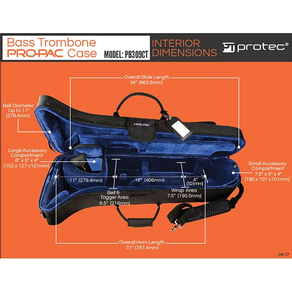 Protec PB309CT Koffer voor Bastrombone