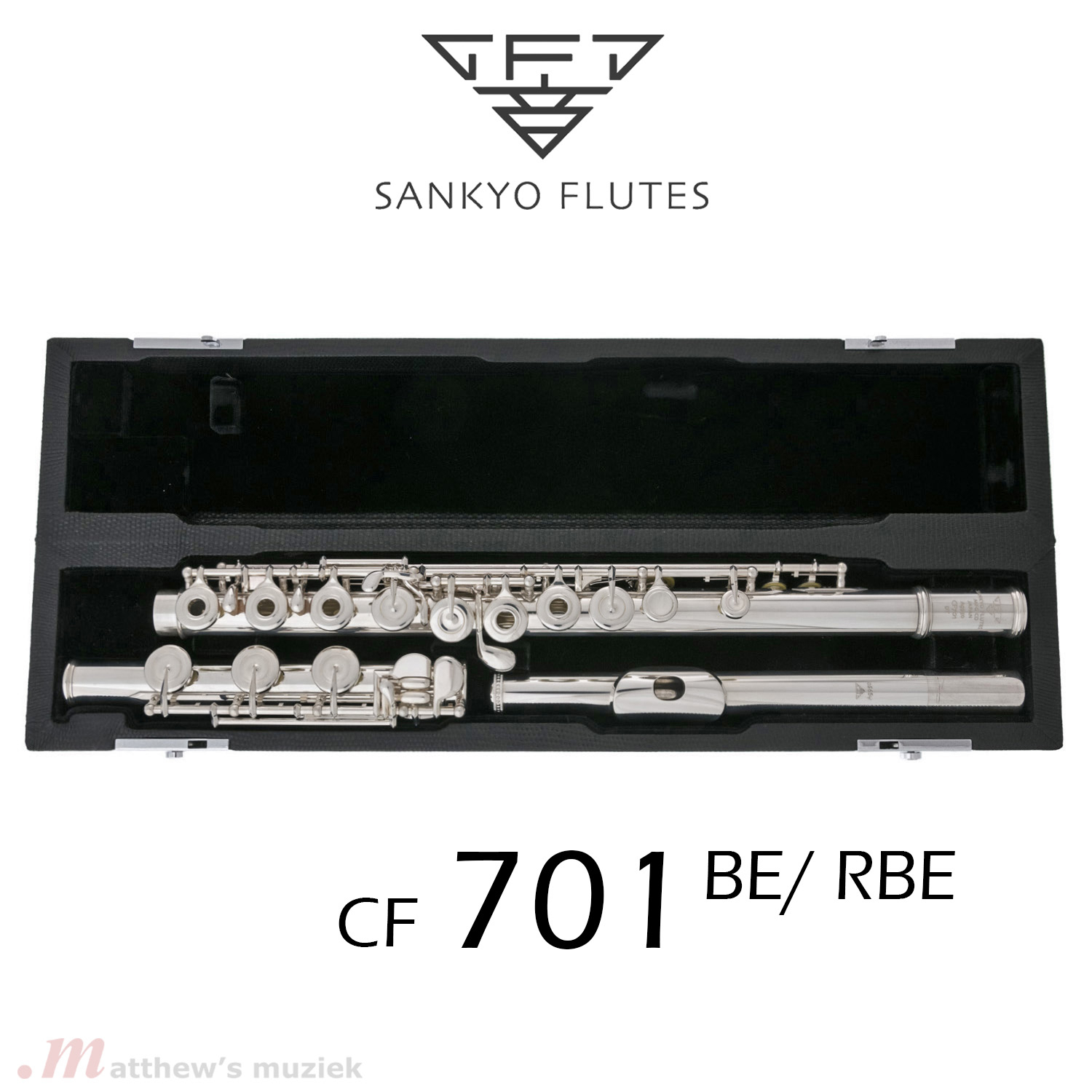 Sankyo Dwarsfluit - 701 BE Handmade